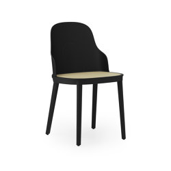 Allez Chair Molded Wicker Black PP | Chaises | Normann Copenhagen