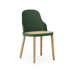 Allez Chair Molded Wicker Park Green Oak | Chairs | Normann Copenhagen