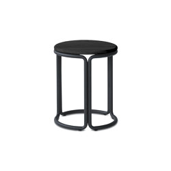 Hardie Stool | Black | Seat upholstered | Please Wait to be Seated