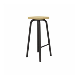 Pully oak stool | Square