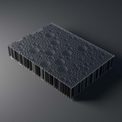 black AIR-board® acoustic | chaos | Honeycomb panels | Design Composite
