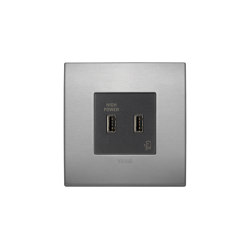 USB supply unit 5V2, 1A Arké aluminium lava | Sockets | VIMAR