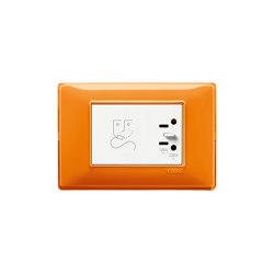 Plana Reflex orange Shaver supply unit | Sockets | VIMAR