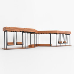 Canopy with Hanging Bench | Small structures | Punto Design