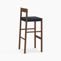 Stax Stool - Walnut Color (Stained Ash) | Bar stools | Bensen
