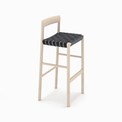 Stax Stool - Ash with Webbing Seat | Chairs | Bensen