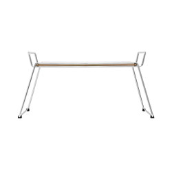 Bloch | Tray and Table, chrome / light grey | Trays | Magazin®