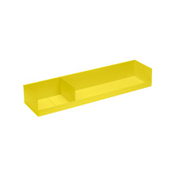 Boks | Wall Shelf, sulfur yellow RAL 1016 | Regale | Magazin®
