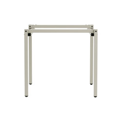 Erik, square | Table Frame, pebble grey RAL 7032 | Tréteaux | Magazin®