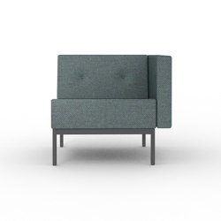 070 | 1-seater with armrest left when seated | Modular seating elements | Artifort