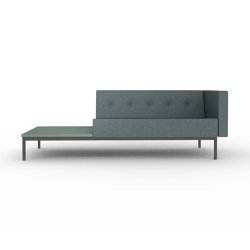 070 | 2-seater sofa with armrest and with table right when seated 212 x 73 cm | Sofas | Artifort