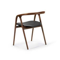 Arco Walnut & Leather Armchair | Chairs | HMD Interiors