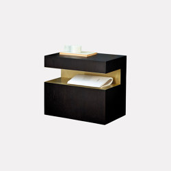 Hook Side Table With Brass Detail Inside | Side tables | HMD Furniture