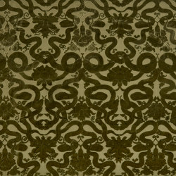 ANACONDA Velvet - Olive Green | Drapery fabrics | House of Hackney
