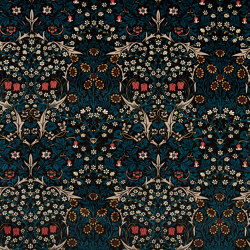 BLACKTHORN Velvet - Teal | Tessuti decorative | House of Hackney