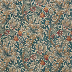 GOLDEN LILY Jacquard - Ecru | Drapery fabrics | House of Hackney