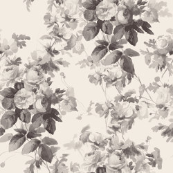 LONDON ROSE Wallpaper Traditional - Smoke Grey | Carta parati / tappezzeria | House of Hackney