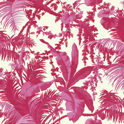 PAMPAS Wallpaper - Off White & Azalea | Wall coverings / wallpapers | House of Hackney