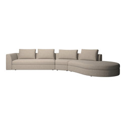 Bergamo sofa with round lounging unit | Sofas | BoConcept