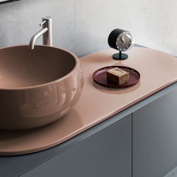 Delfo washbasin on cabinet | Wash basins | Ceramica Cielo