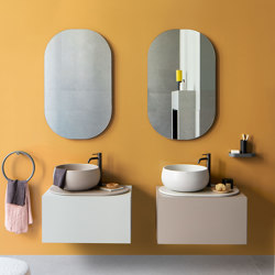 Delfo 76 washbasin on cabinet | Wash basins | Ceramica Cielo