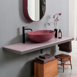Multiplo washbasin on countertop