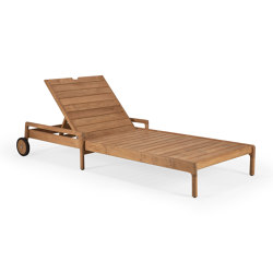 Jack | Teak outdoor adjustable lounger - wooden frame | Sun loungers | Ethnicraft