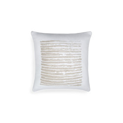 Mystic Ink collection | White Linear Square outdoor cushion - square