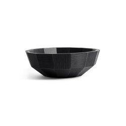 Bowls & Boards | Black Striped bowl - mahogany
