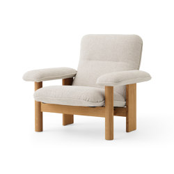 Brasilia Lounge Chair | Natural Oak | Moss 011 | Poltrone | Audo Copenhagen