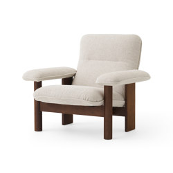 Brasilia Lounge Chair | Dark Stained Oak | Moss 011 | Armchairs | MENU