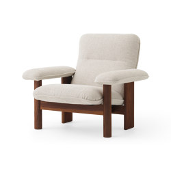 Brasilia Lounge Chair | Walnut | Moss 011 | Poltrone | Audo Copenhagen