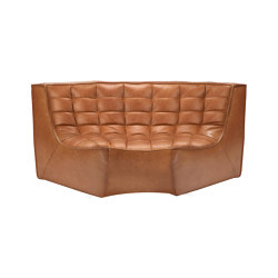 N701 | sofa - round corner - old saddle | Modular seating elements | Ethnicraft