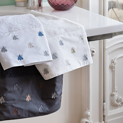 Api percalle Multicolor metallic embroidery Towel set | Towels | Mastro Raphael