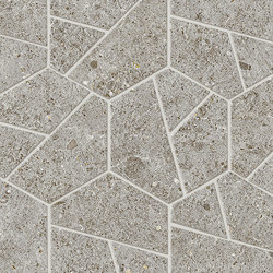 Boost Stone Grey Mosaico Hex 25x28,5 | Keramik Fliesen | Atlas Concorde