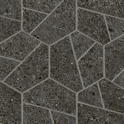 Boost Stone Tarmac Mosaico Hex 25x28,5 | Ceramic tiles | Atlas Concorde