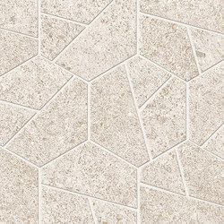Boost Stone White Mosaico Hex 25x28,5 | Ceramic tiles | Atlas Concorde