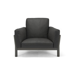 Castor Sofa 1-Seater Leather | with armrests | Karimoku New Standard