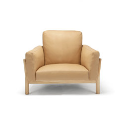 Castor Sofa 1-Seater Leather | Fauteuils | Karimoku New Standard