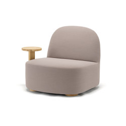 Polar Lounge Chair L with Side Table Right | Sillones | Karimoku New Standard