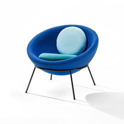 Bardi's Bowl Chair | Shiny Blue Nuance | Armchairs | Arper