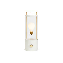 Tala x Farrow & Ball, The Muse Portable Lamp in Candlenut White | Outdoor table lights | Tala