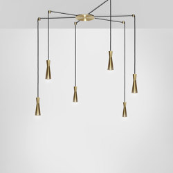 Cone 6 Piece Cluster (Wide) - Lamp | Suspended lights | Marc Wood Studio