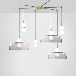 Echo 6 Piece Cluster (Wide) - Lamp and Shade | Suspended lights | Marc Wood Studio