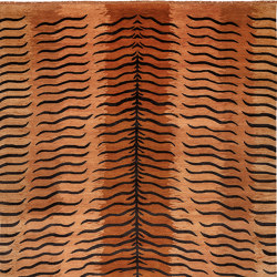 Traditional - Tiger Spine orange black | Rugs | REUBER HENNING