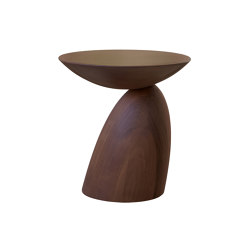 Wooden Parabel, stained walnut finish | Side tables | Eero Aarnio Originals