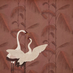 Nature | Palms and Birds Pink | Sound absorbing objects | Officinarkitettura