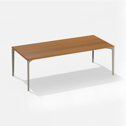 AllSize rectangular table with top in Iroko
