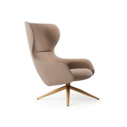 Amelia Wing Chair - Oak 4 Star | Poltrone | Boss Design