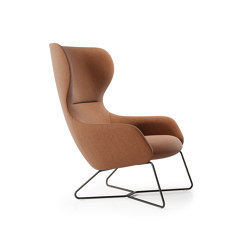 Amelia Wing Chair -  Sled base | Armchairs | Boss Design